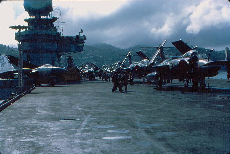 Eagle flight deck Wellington Harbour