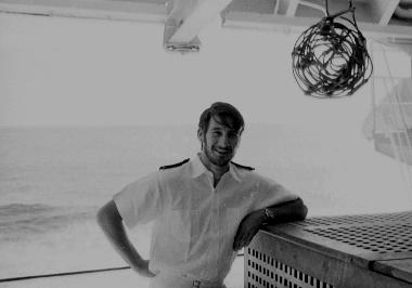 JGE on Eagle quarterdeck