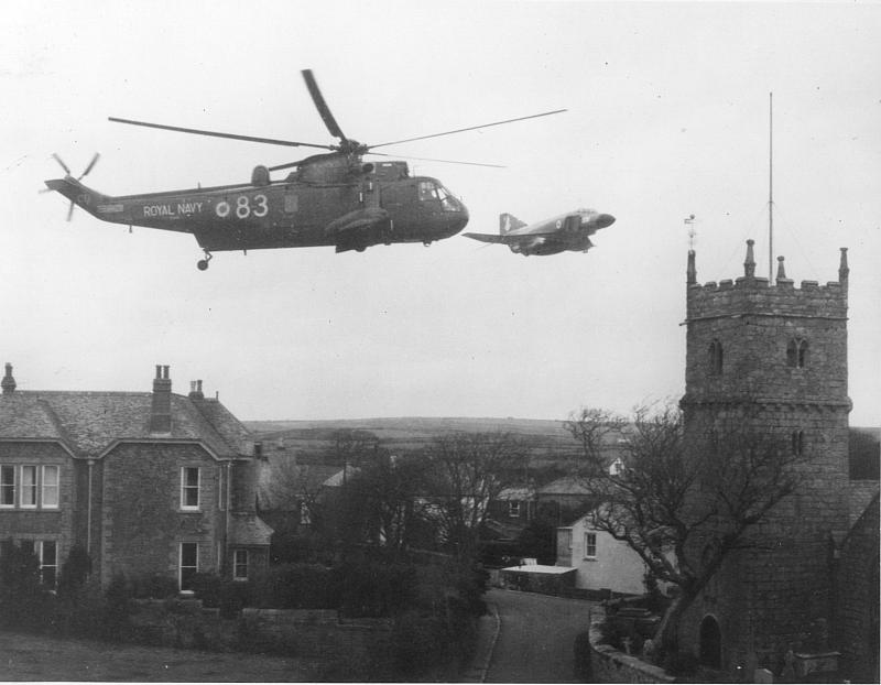 Sea King & Phantom at Nelson's church