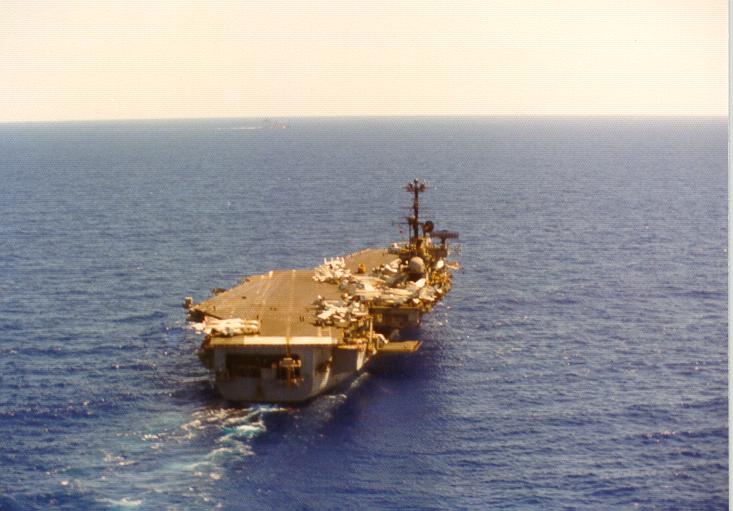 USS Independence from astern