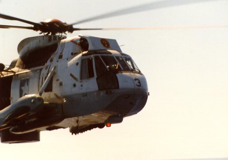 USN Sea King HS16 nose shot